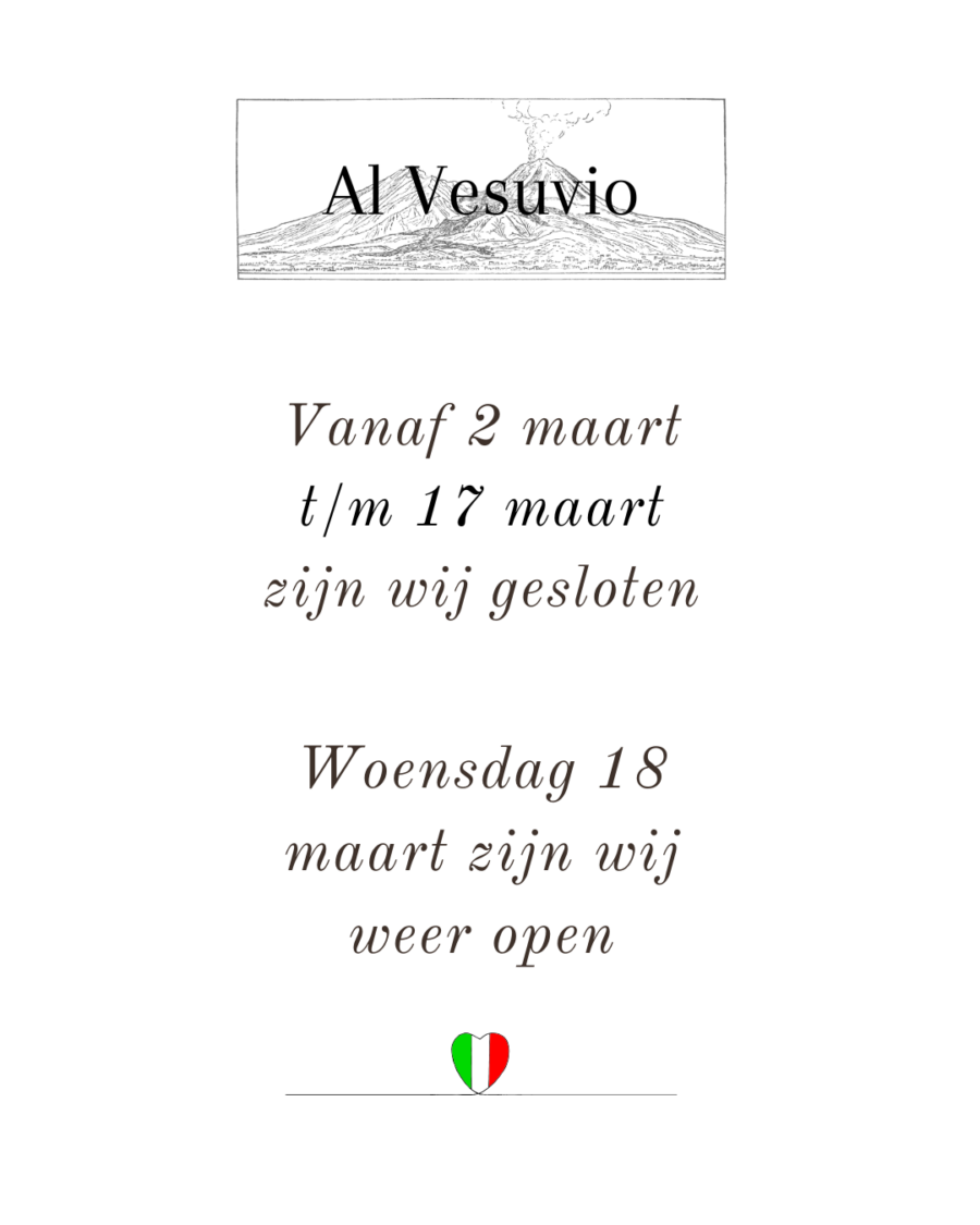 Sluitingsdagen in maart